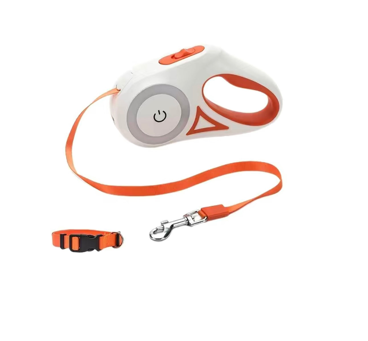 Stylische Flexi Leine mit Taschenlampenfunktion